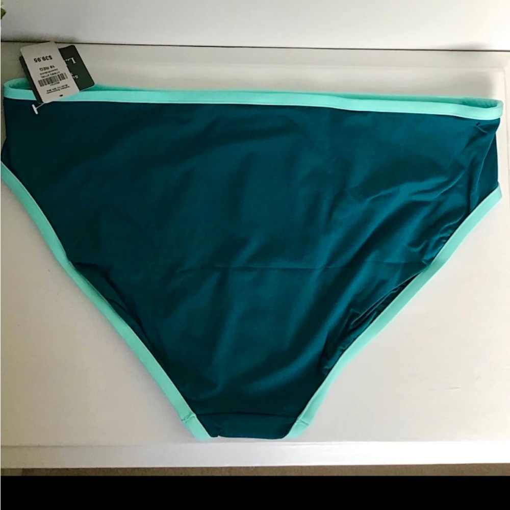 NWT LLBean Beach Glass Sporty Swim Brief Bottom Size 18 - Picture 8 of 10